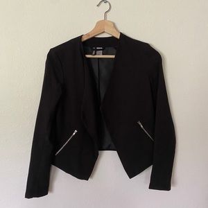 H&M blazer with zipper detail